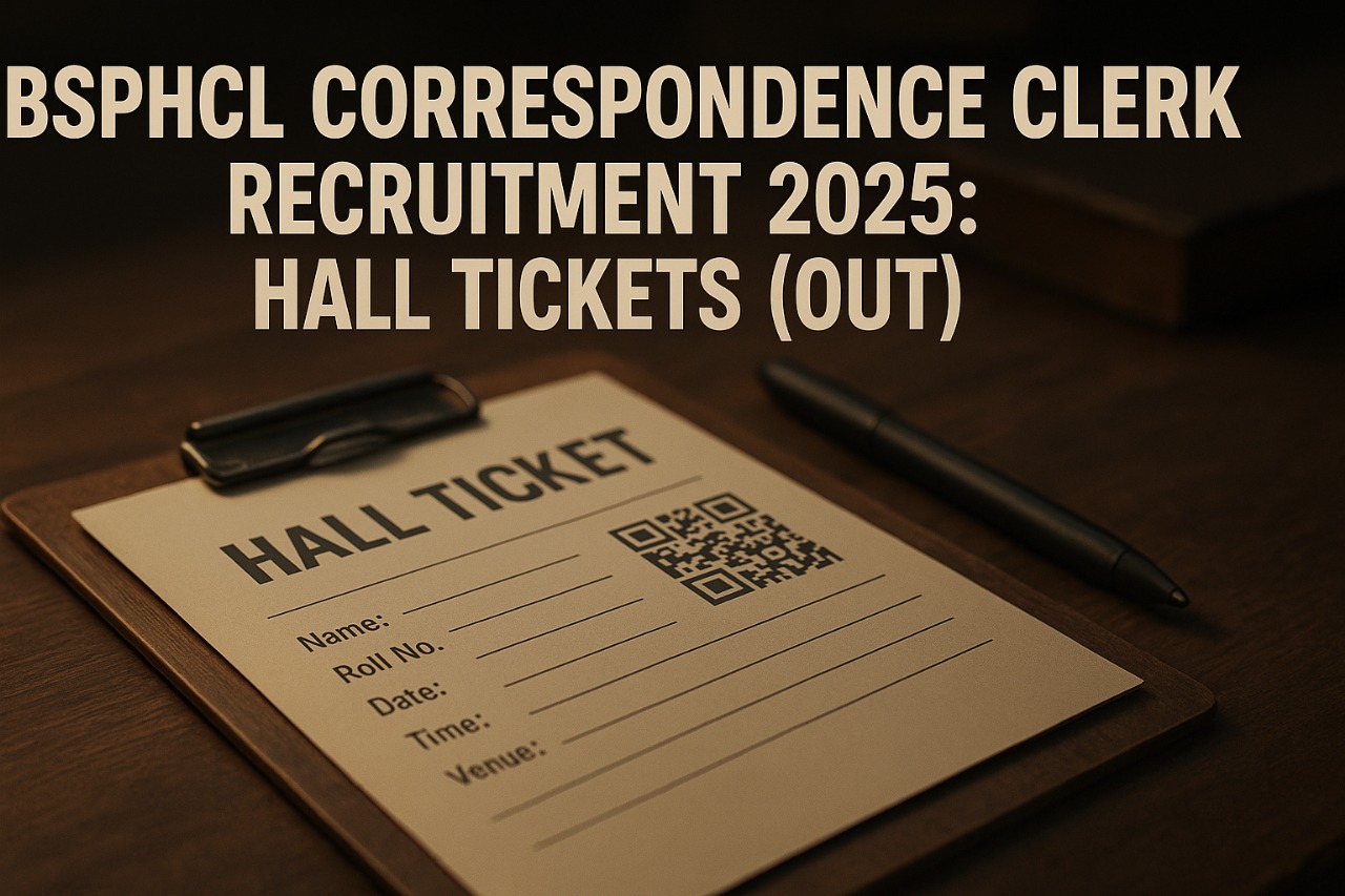 BSPHCL Correspondence Clerk Recruitment 2025